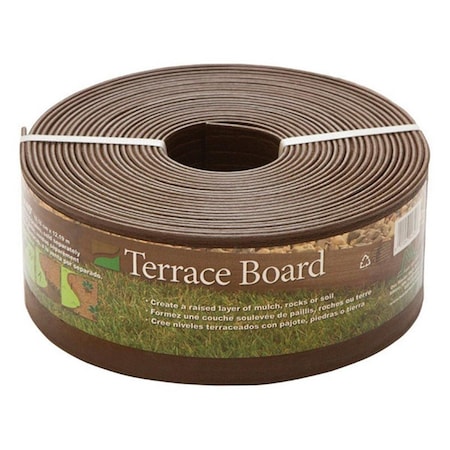 Master Mark 94340 Terrace 4 in. x 40 ft. Brown Board Landscape Edging MA11098